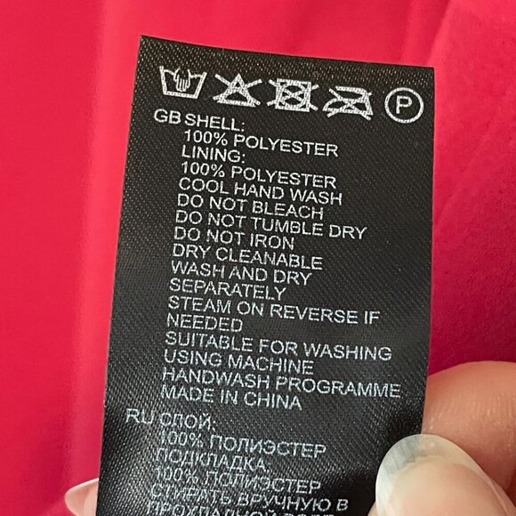 New Reiss Cleona Box Pleat Midi Skirt Cool Red 6, M $275 - Picture 7 of 8